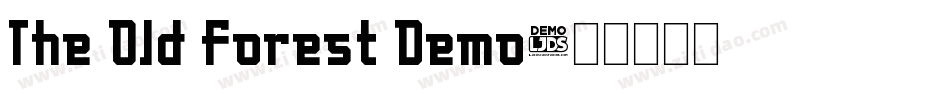 The Old Forest Demo字体转换